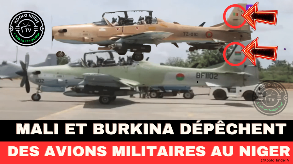 Le Mali et le Burkina Faso dépêchent des avions militaires à Niamey