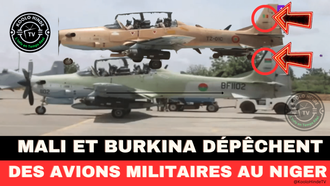 Le Mali et le Burkina Faso dépêchent des avions militaires à Niamey