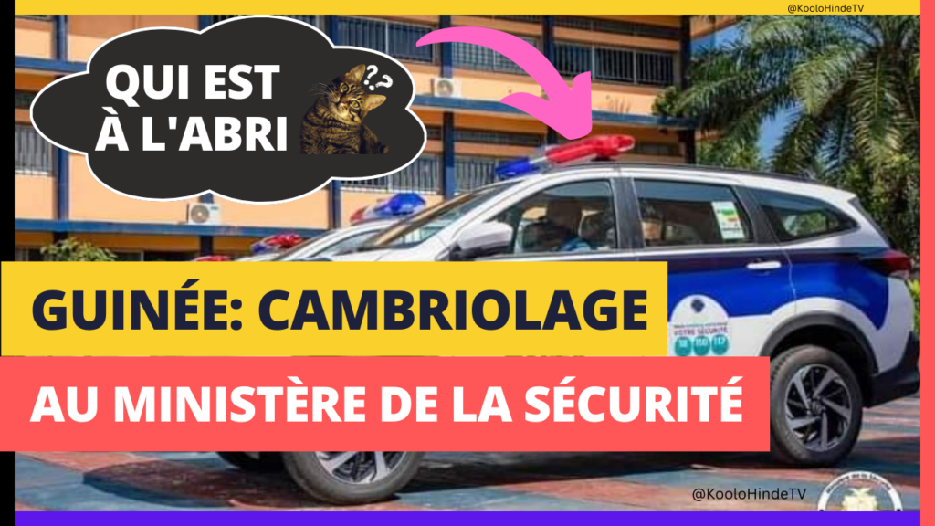 Insécurité Croissante en Guinée : Le Ministère de la Sécurité Victime de Cambriolage