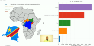 Les Pays limitrophes de la République Démocratique du Congo