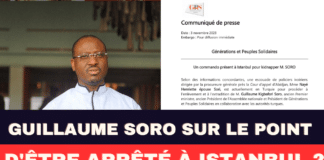 enlèvement imminent de Guillaume Soro en turquie