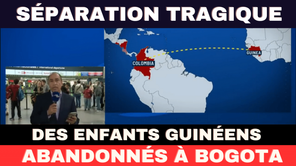 Des enfants guinéens abandonnés à l'aéroport El Dorado de Bogota