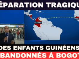 Des enfants guinéens abandonnés à l'aéroport El Dorado de Bogota