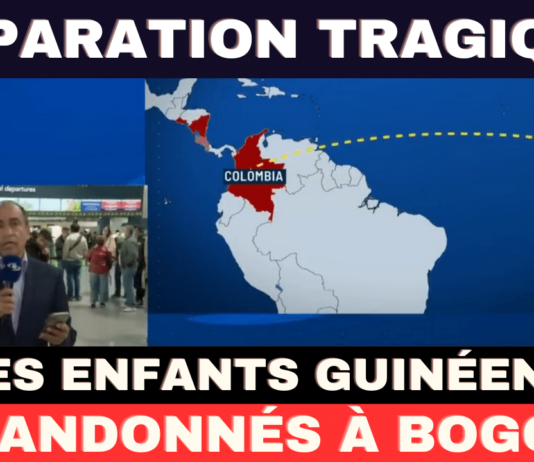 Des enfants guinéens abandonnés à l'aéroport El Dorado de Bogota