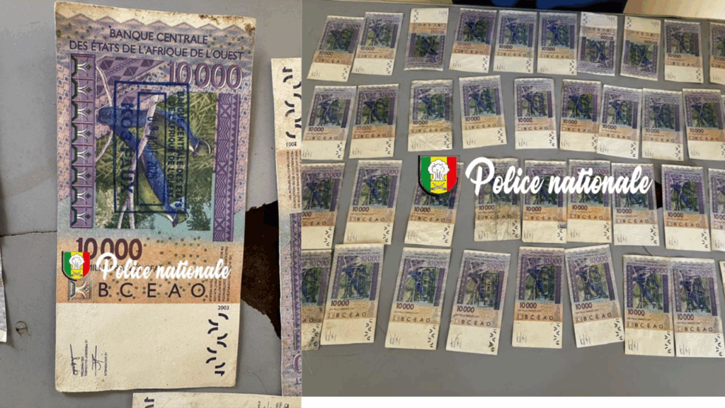La Police de Saint-Louis interpelle un homme avec des faut billet