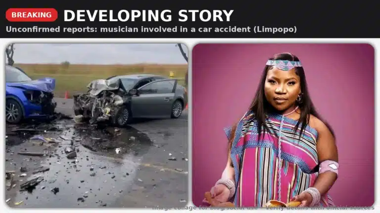 La chanteuse Makhadzi impliquée dans un grave accident de la route